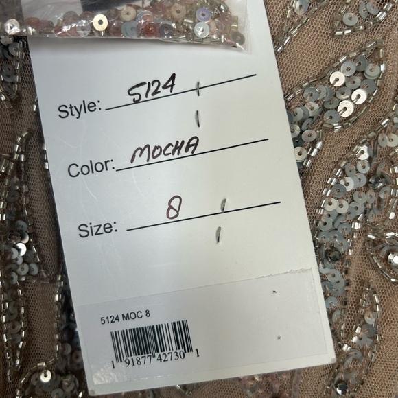 Mac Duggal 5124 NWT BEADED LONG SLEEVE EVENING GOWN - Picture 7 of 8